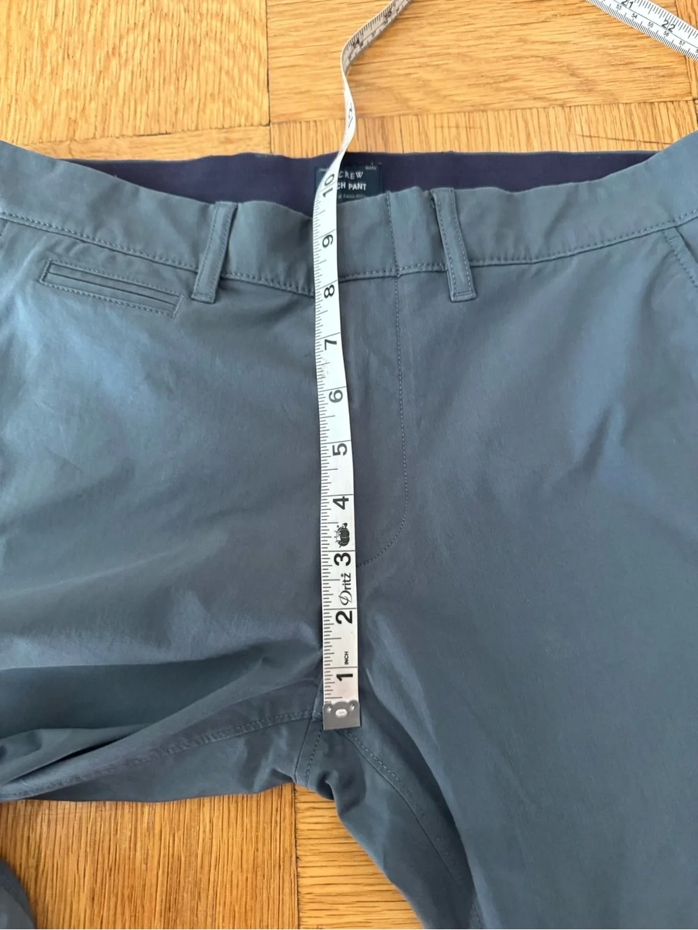 J. Crew Mens 484 Slim Fit Tech Pant W30 L32 Zipper Pocket Stretch Fit